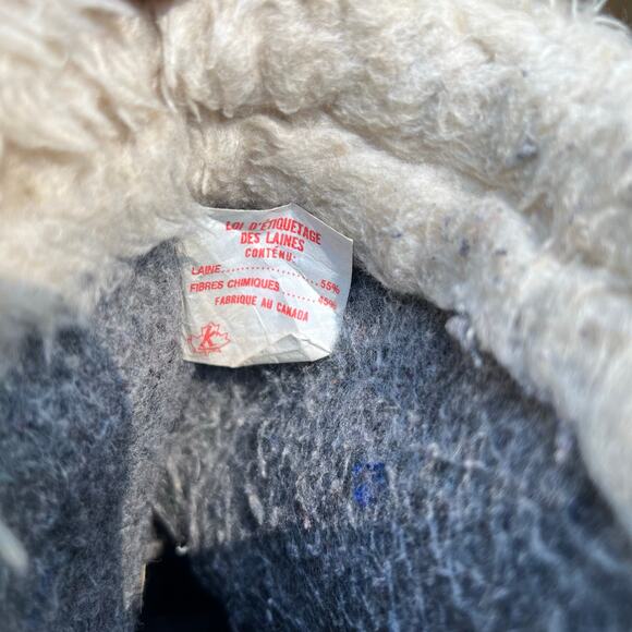 Vintage Sorel Manitou Duck Boots 7 Tan Black Wool Lined Canada Winter Snow Boots - Picture 16 of 16